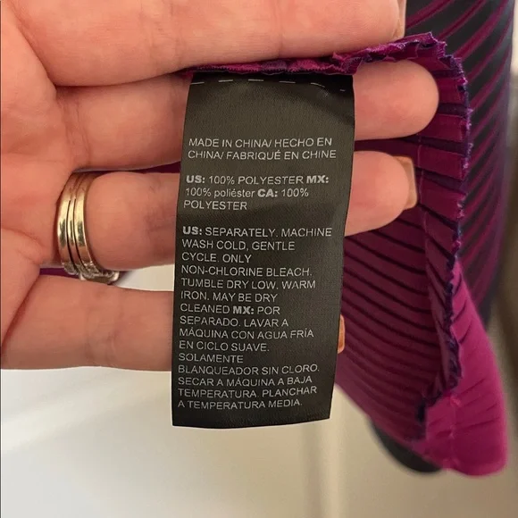 EUC! Chico's Fuchsia and Dark Purple Traveler’s Jacket, Size 3/XL - Picture 4 of 6